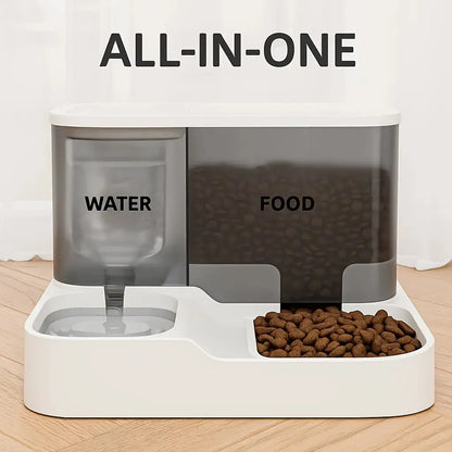 4L Gravity Pet Feeder and Water Dispenser Set for Dogs and Cats - No Power Required