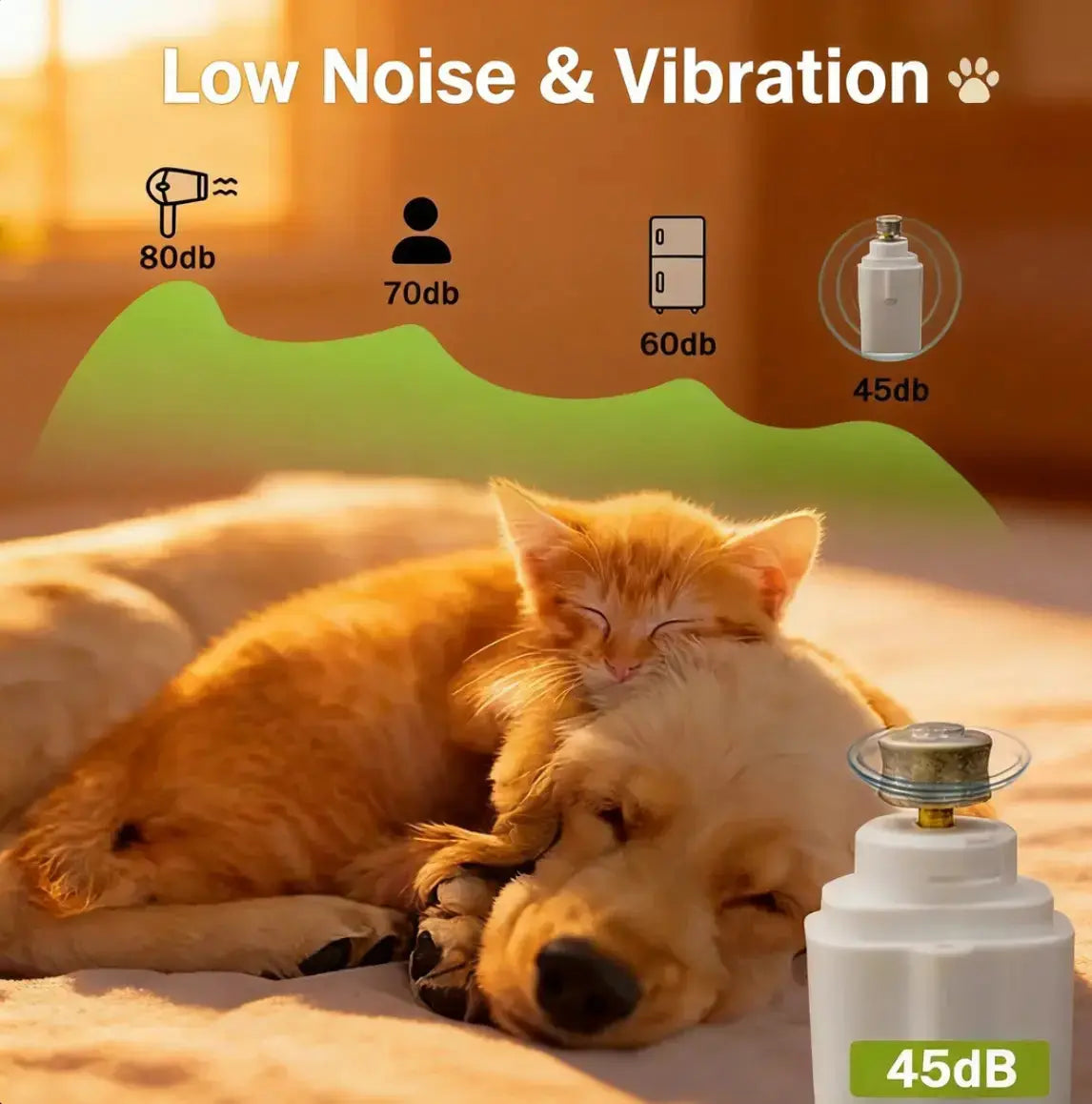 Professional Pet Nail Clippers with LED Light and Integrated Nail Grinder – Dual-Function Trimmer for Dogs and Cats, Featuring Illuminated Blade, Low Noise Electric File, Safety Guard, and Nail Catcher | Ideal Grooming Tool for Pets of All Sizes