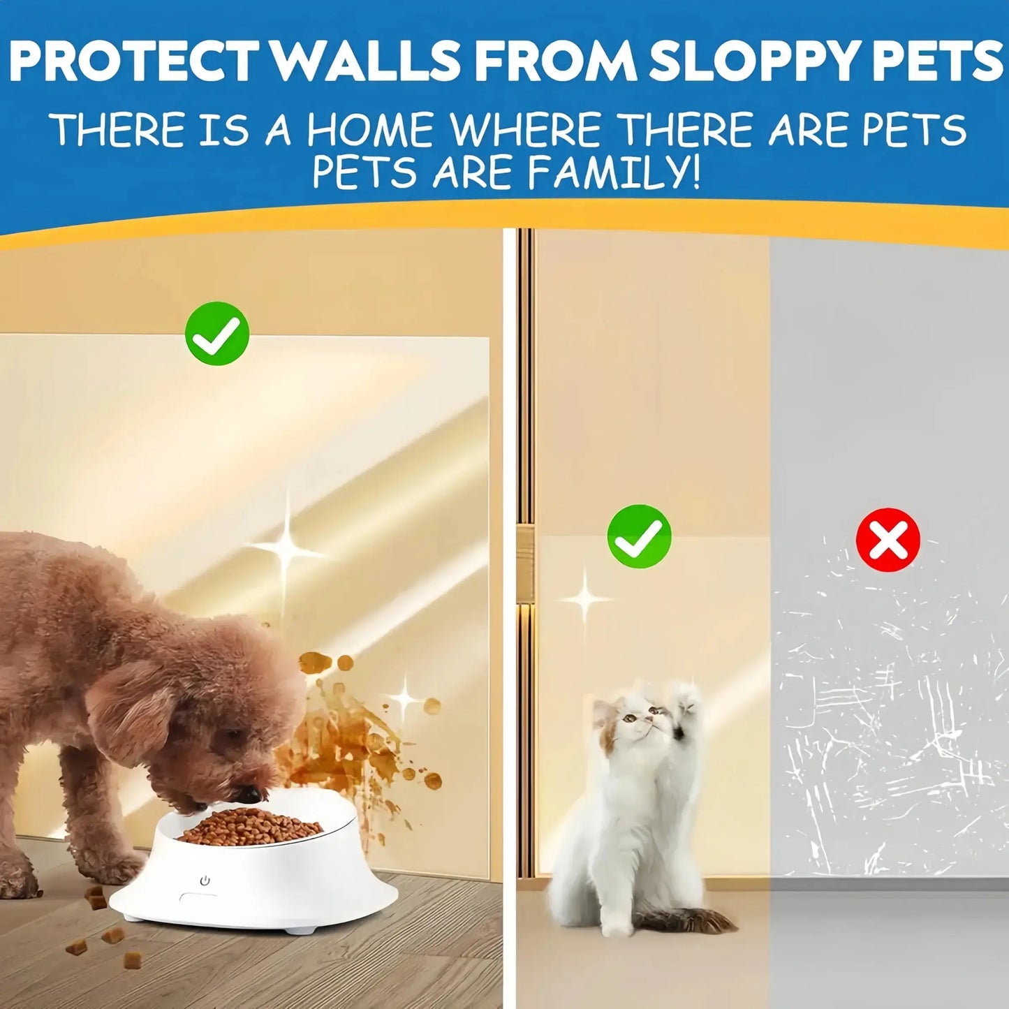 Cat Scratch Furniture Protector - Clear Anti-Scratch Tape Guard for Sofas, Couches, and Doors - Invisible Pet Deterrent Shield