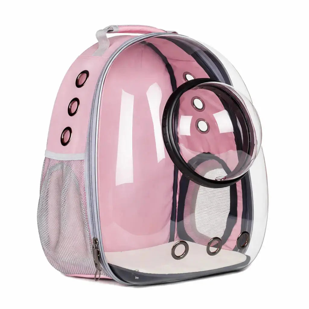 Transparent Breathable Cat Carrier Backpack with Bubble Window for Small Pets