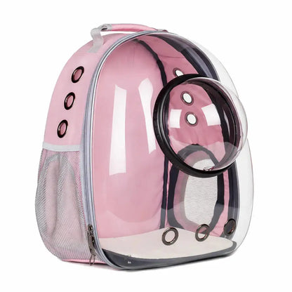 Transparent Breathable Cat Carrier Backpack with Bubble Window for Small Pets