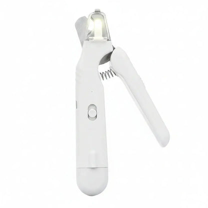 Professional Pet Nail Clippers with LED Light and Integrated Nail Grinder – Dual-Function Trimmer for Dogs and Cats, Featuring Illuminated Blade, Low Noise Electric File, Safety Guard, and Nail Catcher | Ideal Grooming Tool for Pets of All Sizes