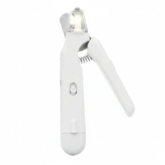 Professional Pet Nail Clippers with LED Light and Integrated Nail Grinder – Dual-Function Trimmer for Dogs and Cats, Featuring Illuminated Blade, Low Noise Electric File, Safety Guard, and Nail Catcher | Ideal Grooming Tool for Pets of All Sizes