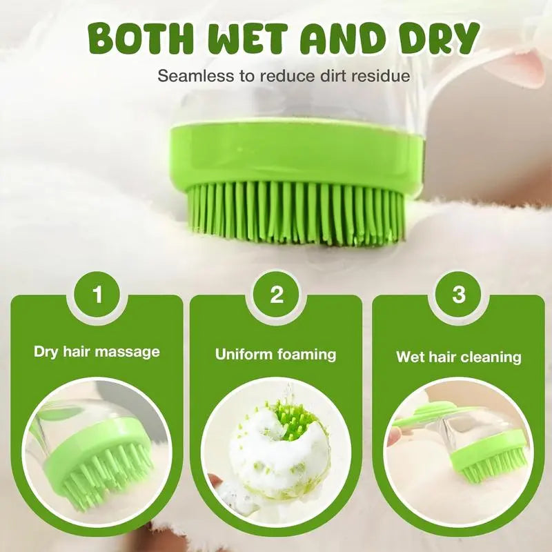 BathPaw  2-in-1 Pet Bath Brush
