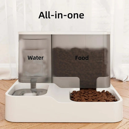 4L Gravity Pet Feeder and Water Dispenser Set for Dogs and Cats - No Power Required