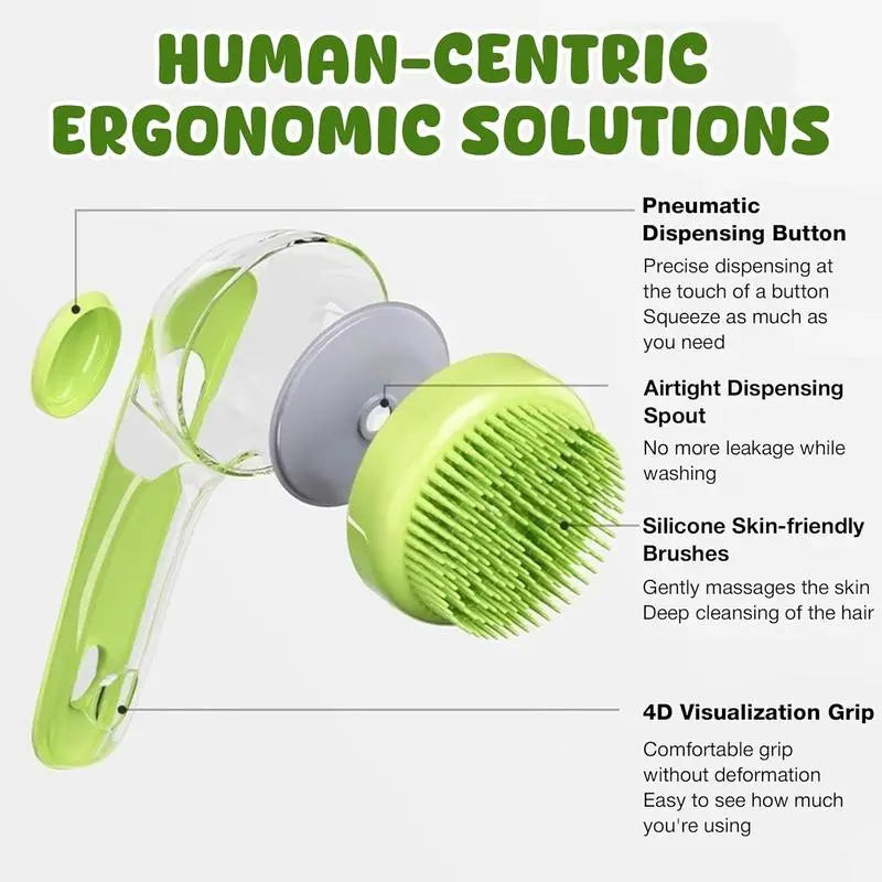 BathPaw  2-in-1 Pet Bath Brush