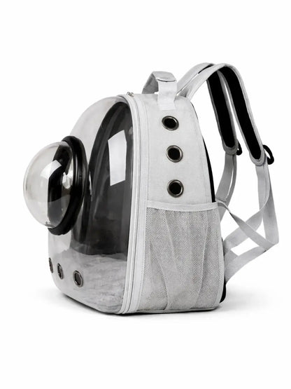Transparent Breathable Cat Carrier Backpack with Bubble Window for Small Pets
