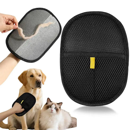 Electrostatic Pet Hair Remover Gloves for Dogs and Cats - Reusable Cleaning Solution for Carpets, Couches, and Clothing