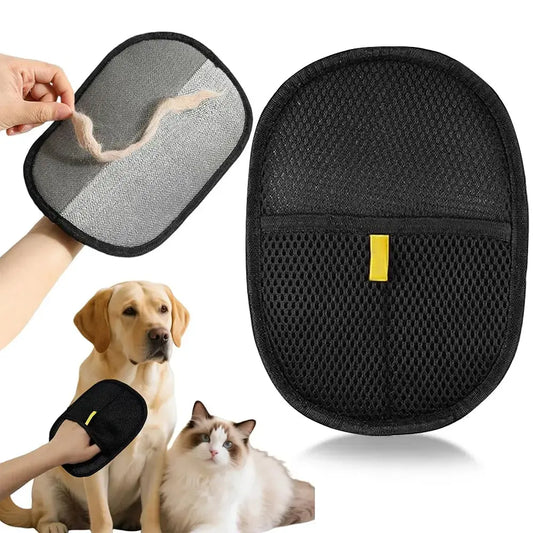 Electrostatic Pet Hair Remover Gloves for Dogs and Cats - Reusable Cleaning Solution for Carpets, Couches, and Clothing