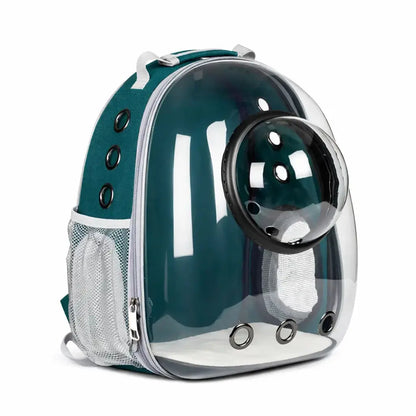 Transparent Breathable Cat Carrier Backpack with Bubble Window for Small Pets