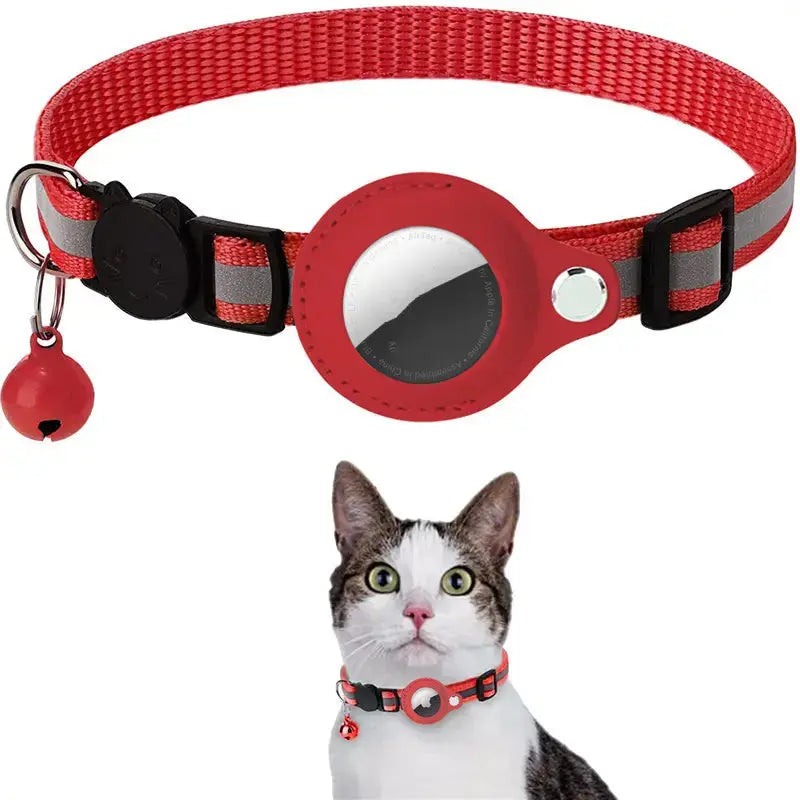 Reflective Waterproof Air Tag Pet Collar with Safety Buckle